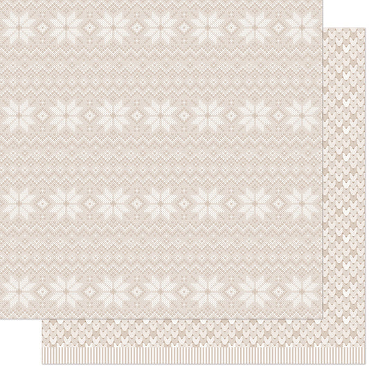 Lawn Fawn - Knit Picky Winter - Baby Blanket 12x12"