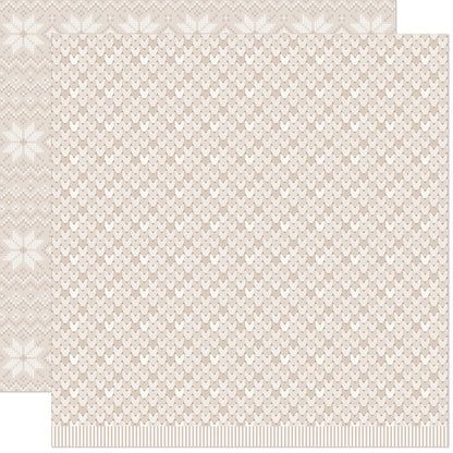 Lawn Fawn - Knit Picky Winter - Baby Blanket 12x12"