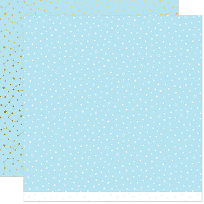 Lawn Fawn - Let It Shine Starry Skies - Twinkling Blue 12x12"