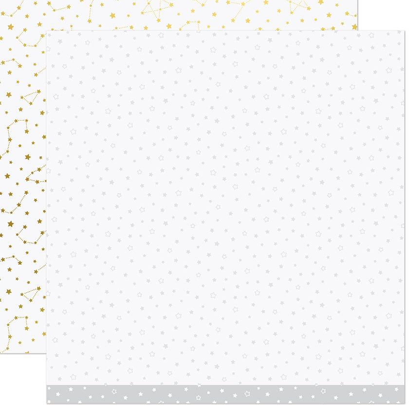 Lawn Fawn - Let It Shine Starry Skies - Twinkling White 12x12"