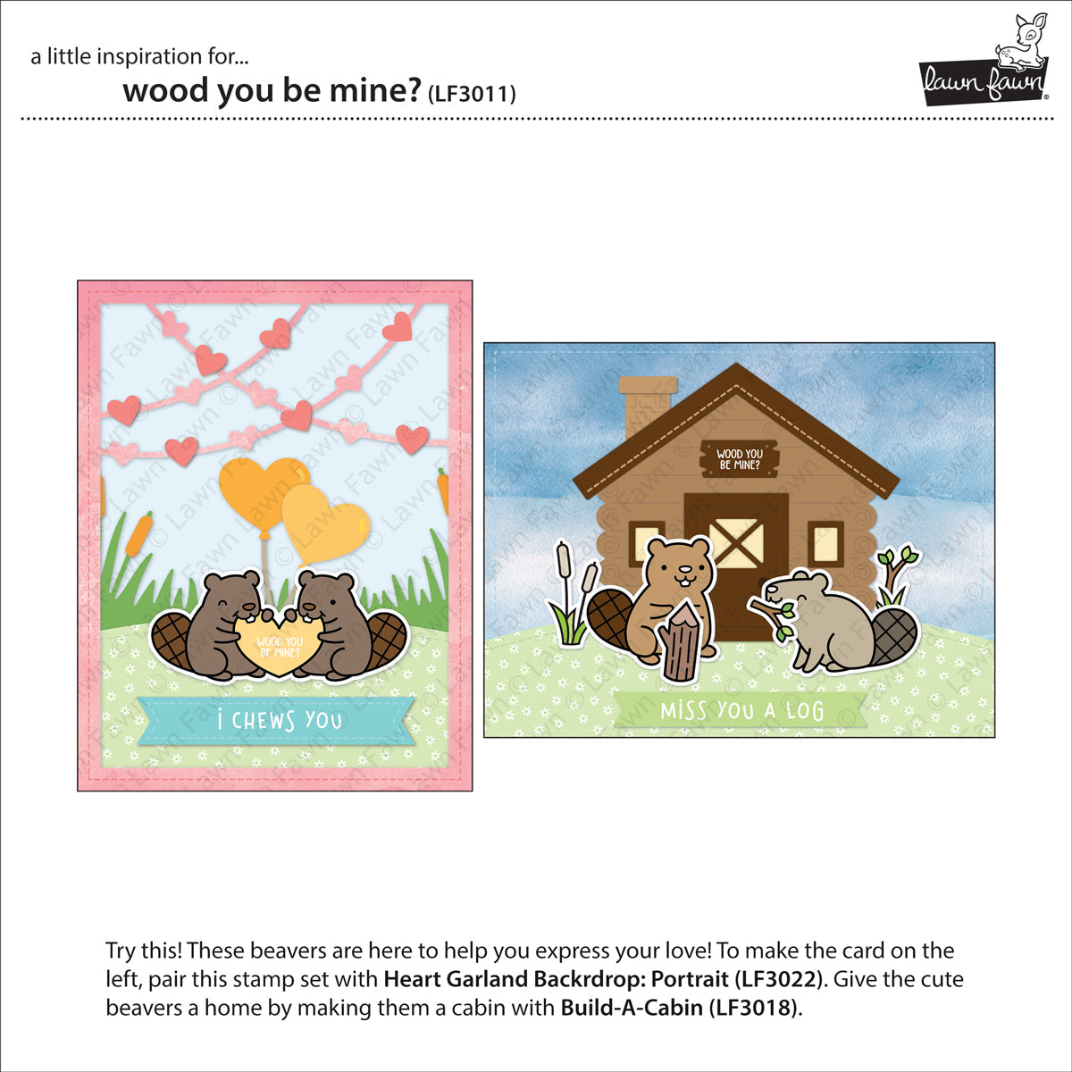 Lawn Fawn - Wood You Be Mine?