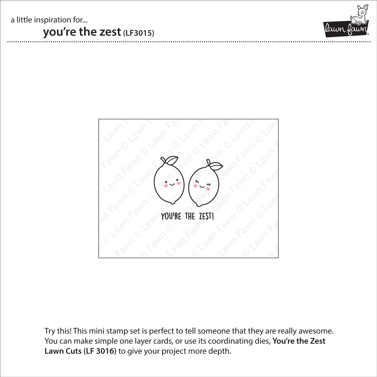 Lawn Fawn - You're The Zest