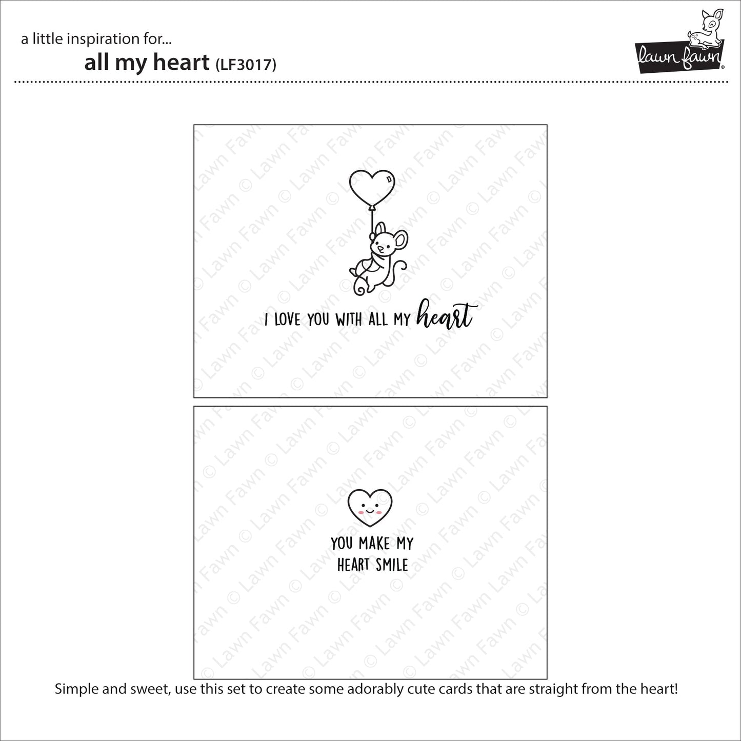 Lawn Fawn - All My Heart