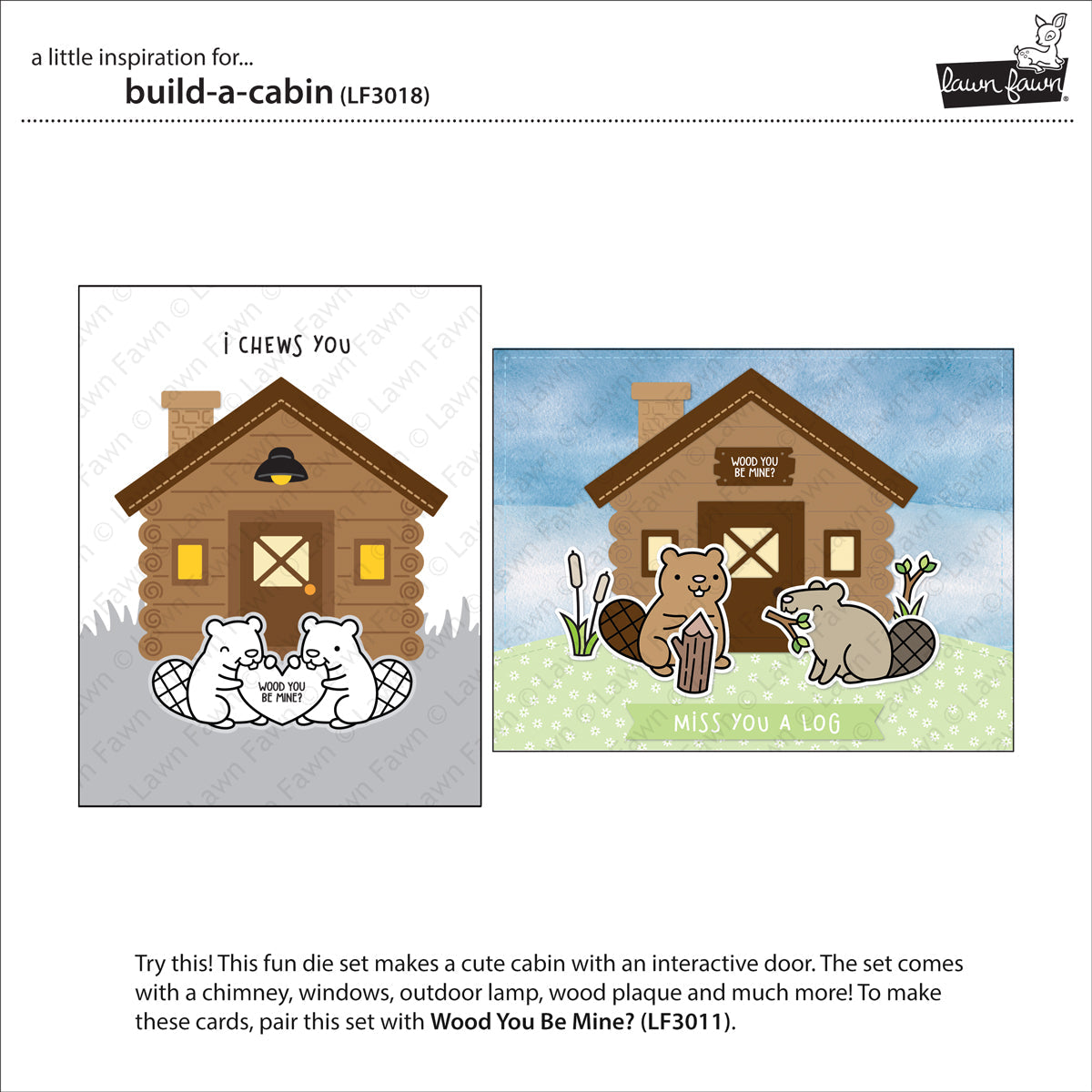 Lawn Fawn - Build-A-Cabin