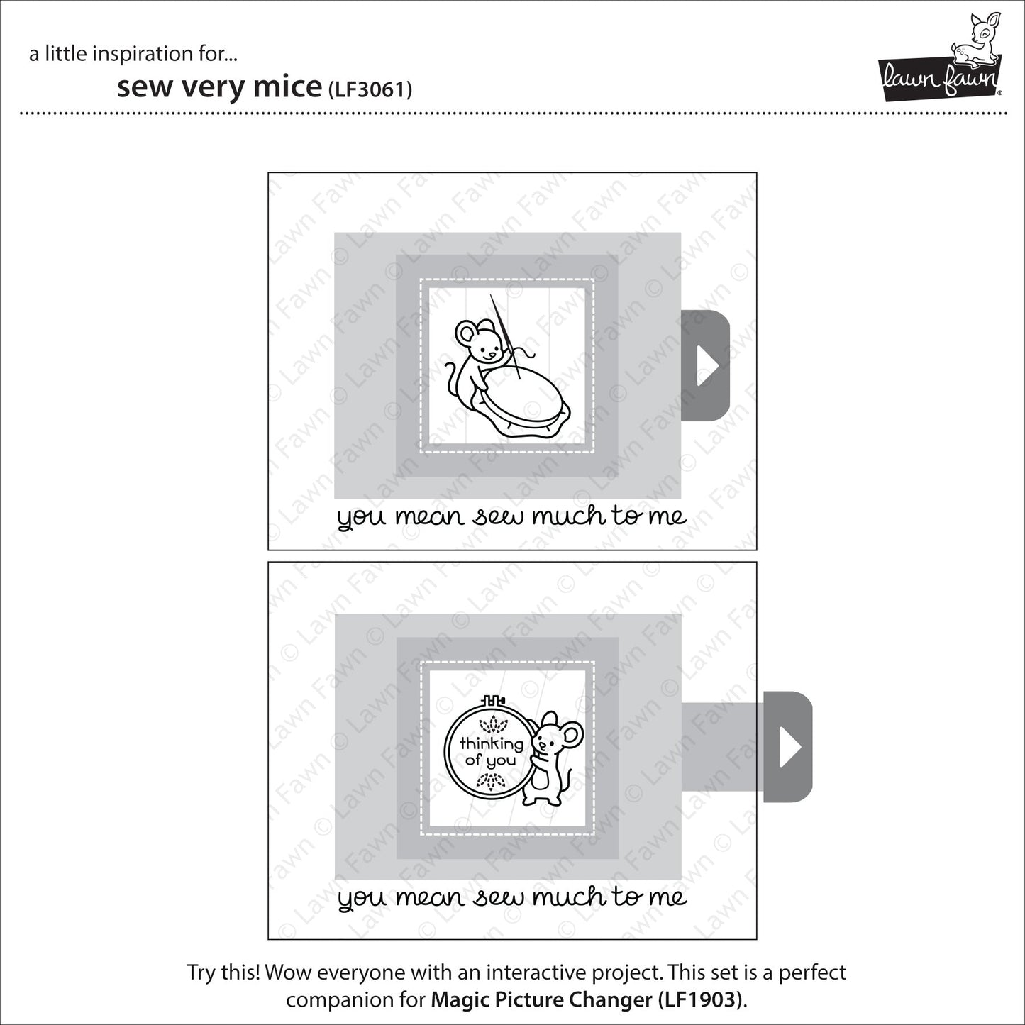 Lawn Fawn - Sew Very Mice