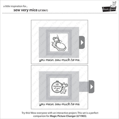 Lawn Fawn - Sew Very Mice