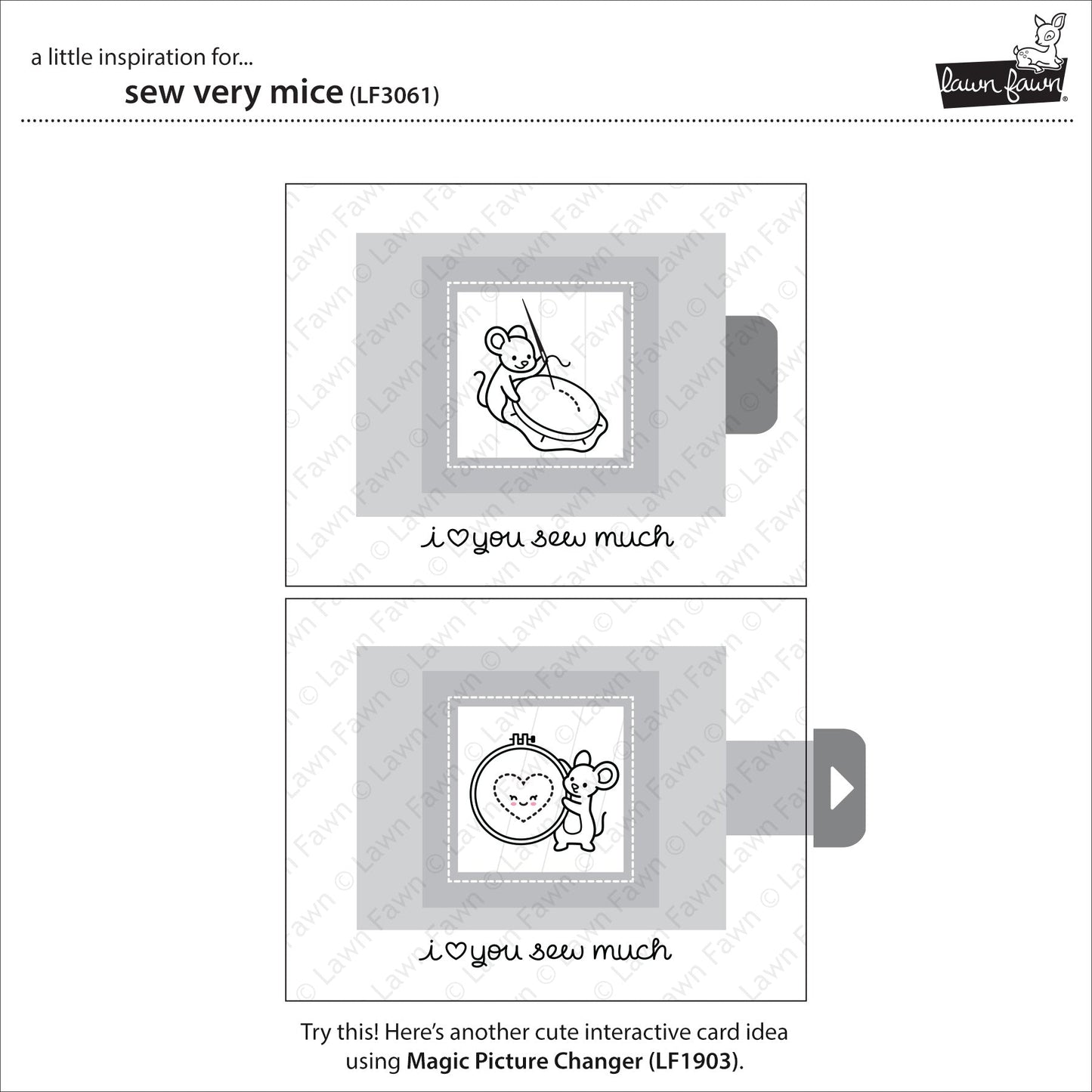Lawn Fawn - Sew Very Mice