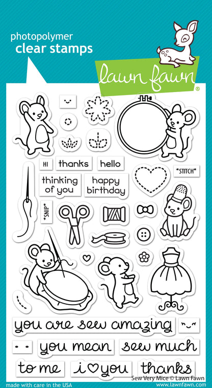 Lawn Fawn - Sew Very Mice