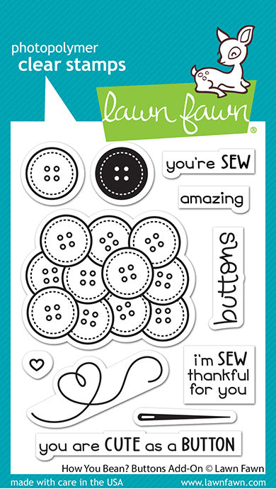 Lawn Fawn - How You Bean? Buttons Add-On