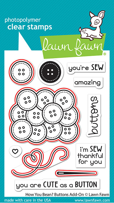 Lawn Fawn - How You Bean? Buttons Add-On - Lawn Cuts