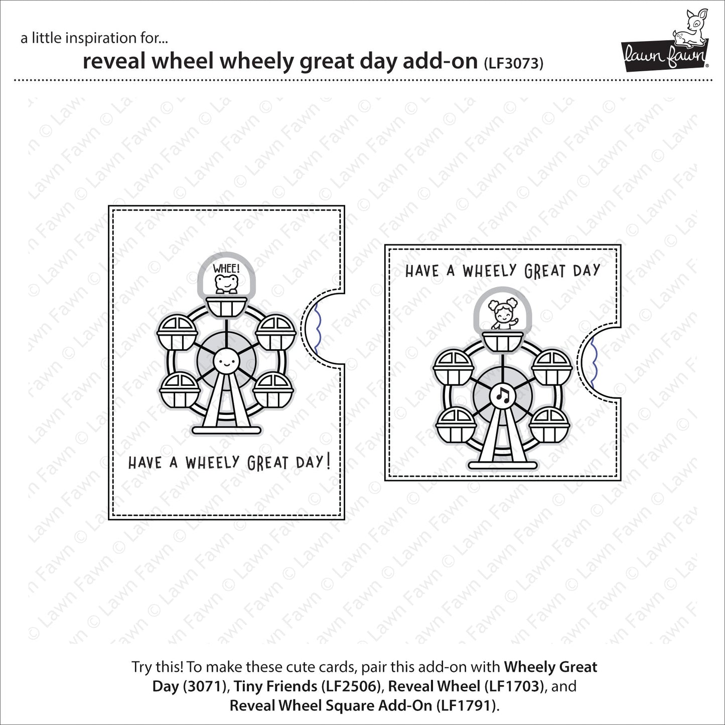 Lawn Fawn - Reveal Wheel Wheely Great Day Add-On