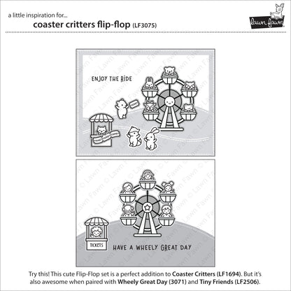 Lawn Fawn - Coaster Critters Flip-Flop