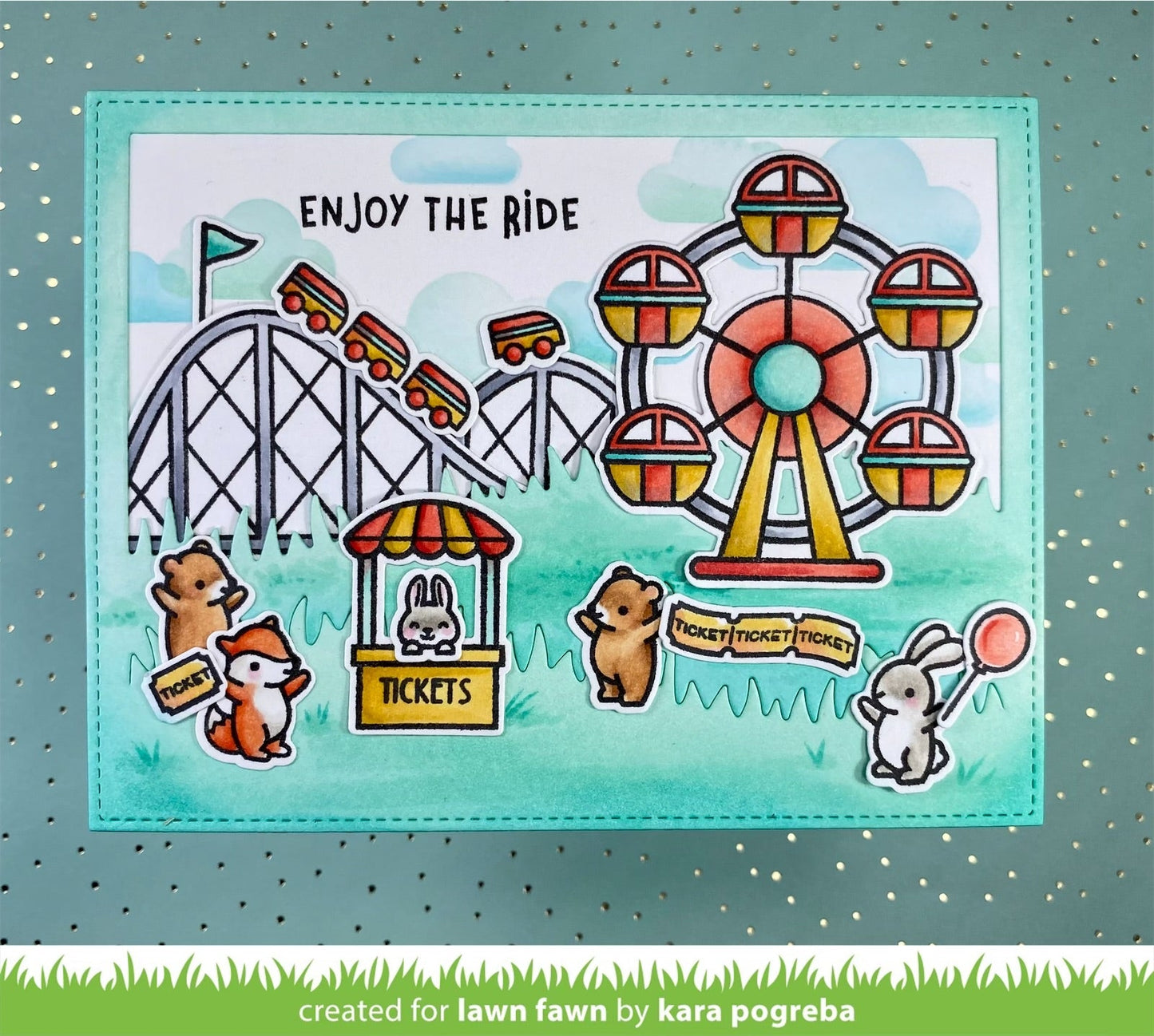 Lawn Fawn - Coaster Critters Flip-Flop
