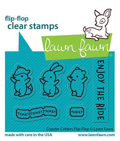 Lawn Fawn - Coaster Critters Flip-Flop