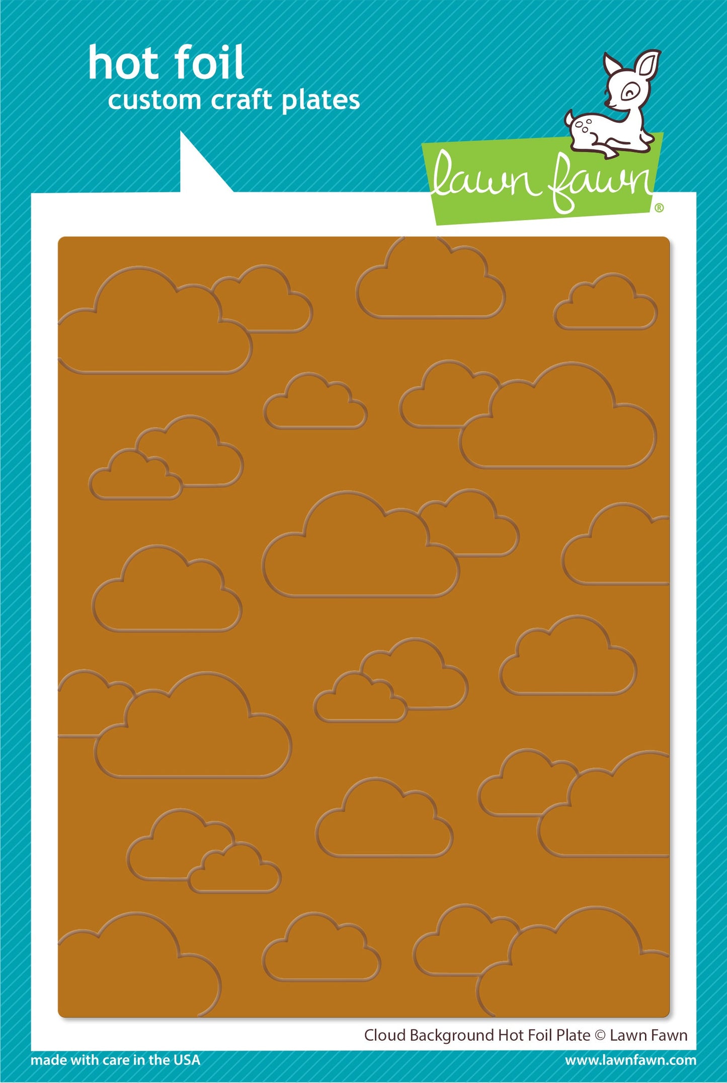 Lawn Fawn - Cloud Background Hot Foil Plate