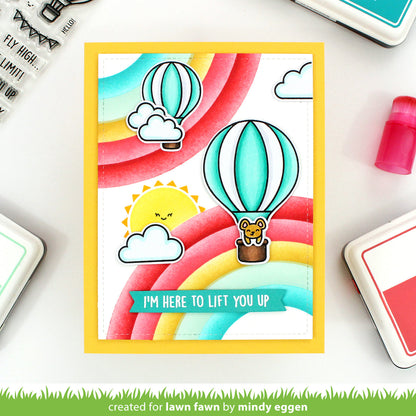 Lawn Fawn - Corner Rainbow Stencils (2pcs)