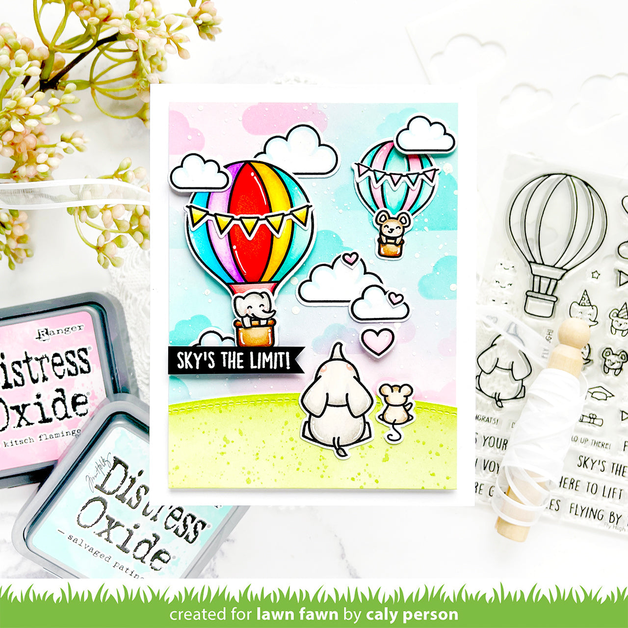 Lawn Fawn - Cloud Background Stencils (2pcs)