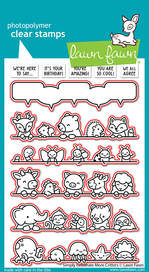 Lawn Fawn - Simply Celebrate More Critters Lawn Cuts