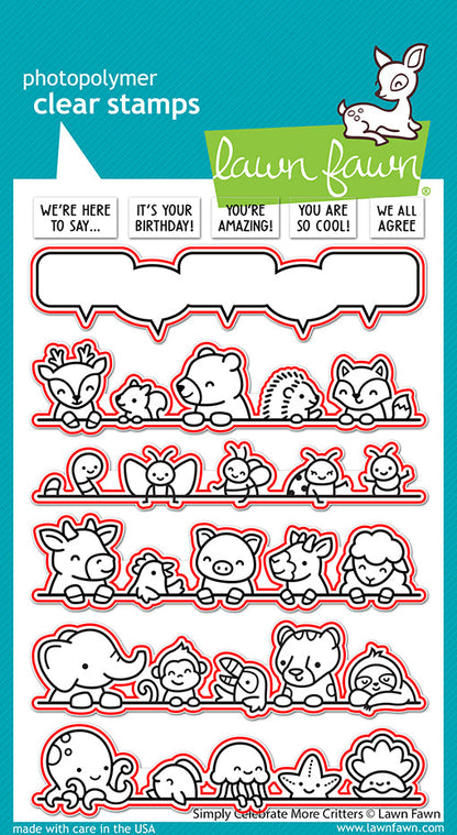 Lawn Fawn - Simply Celebrate More Critters Lawn Cuts