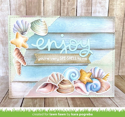 Lawn Fawn - How You Bean? Seashell Add-On