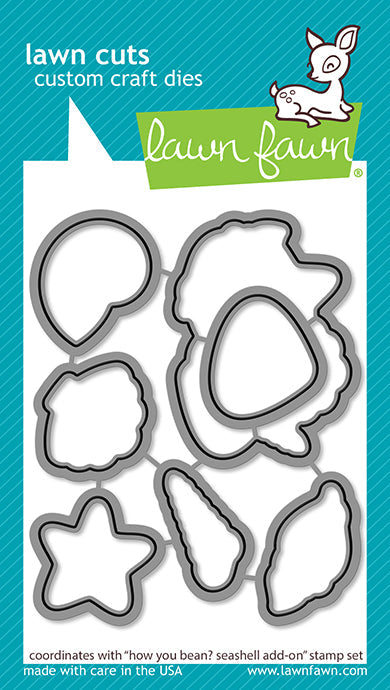 Lawn Fawn - How You Bean? Seashell Add-On Lawn Cuts