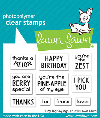 Lawn Fawn - Tiny Tag Sayings: Fruit