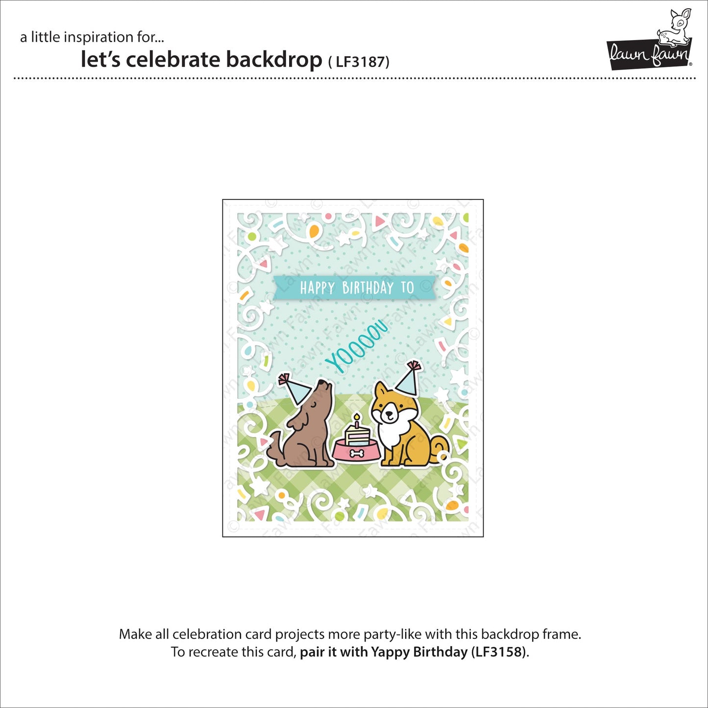 Lawn Fawn - Let's Celebrate Backdrop