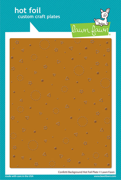 Lawn Fawn - Confetti Background Hot Foil Plate