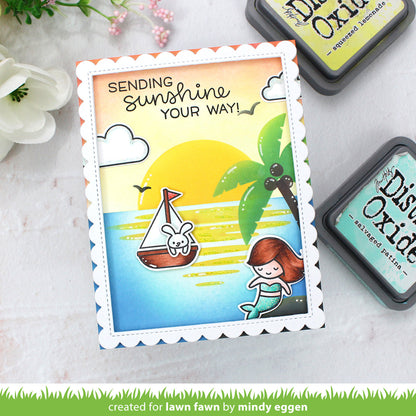 Lawn Fawn - Beach Sunset Stencils (2pcs)