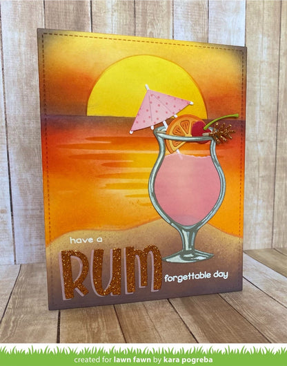 Lawn Fawn - Beach Sunset Stencils (2pcs)