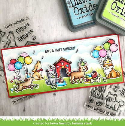 Lawn Fawn - Slimline Grassy Stencil