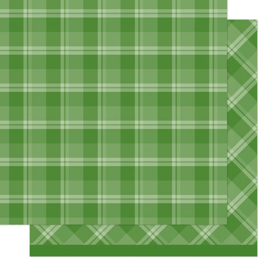 Lawn Fawn - Favorite Flannel - Matcha Latte 12x12"