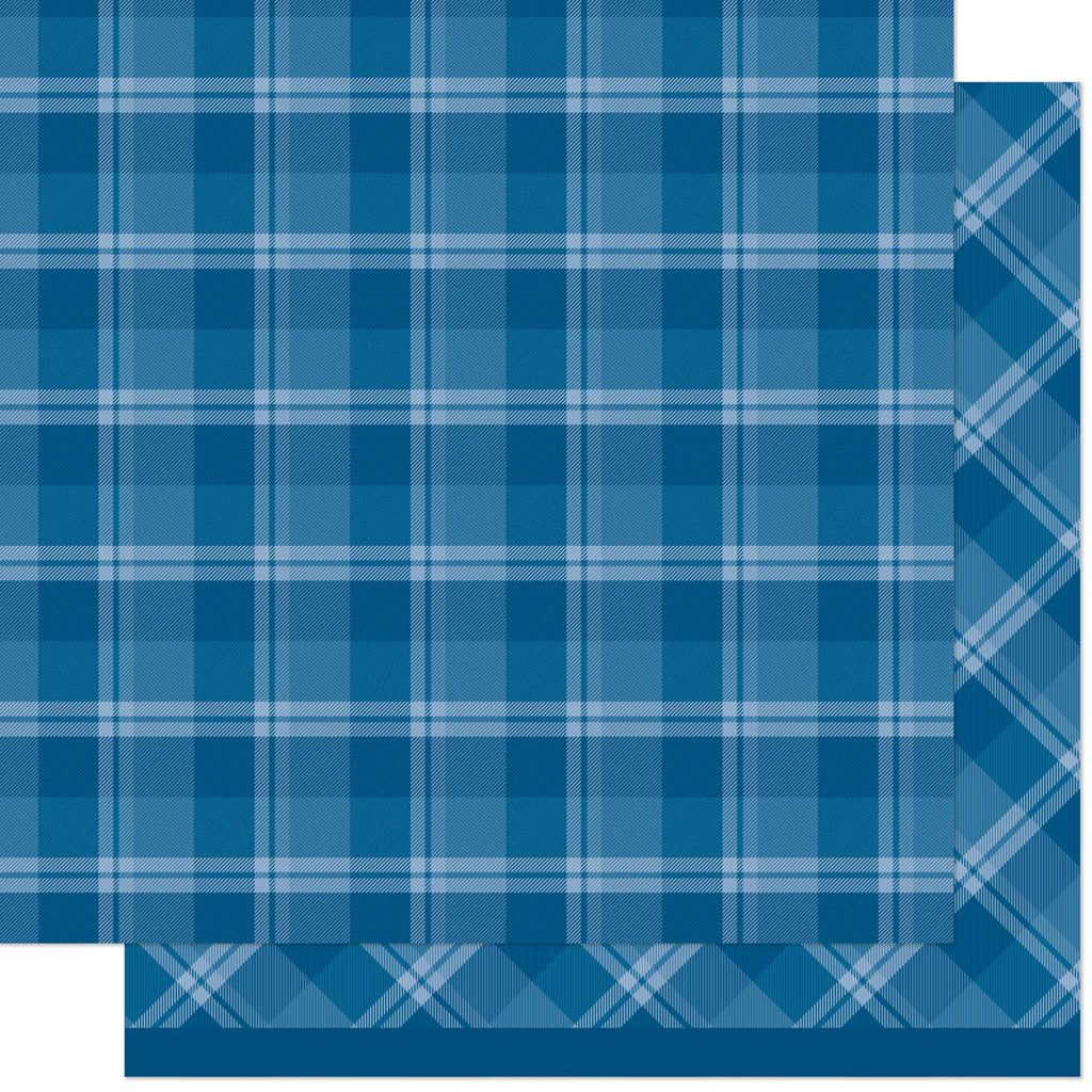 Lawn Fawn - Favorite Flannel - London Fog 12x12"