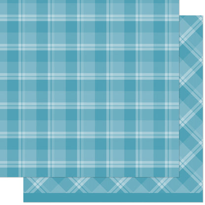 Lawn Fawn - Favorite Flannel - English Breakfast 12x12"