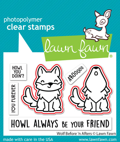 Lawn Fawn - Wolf Before 'N Afters Lawn Cuts