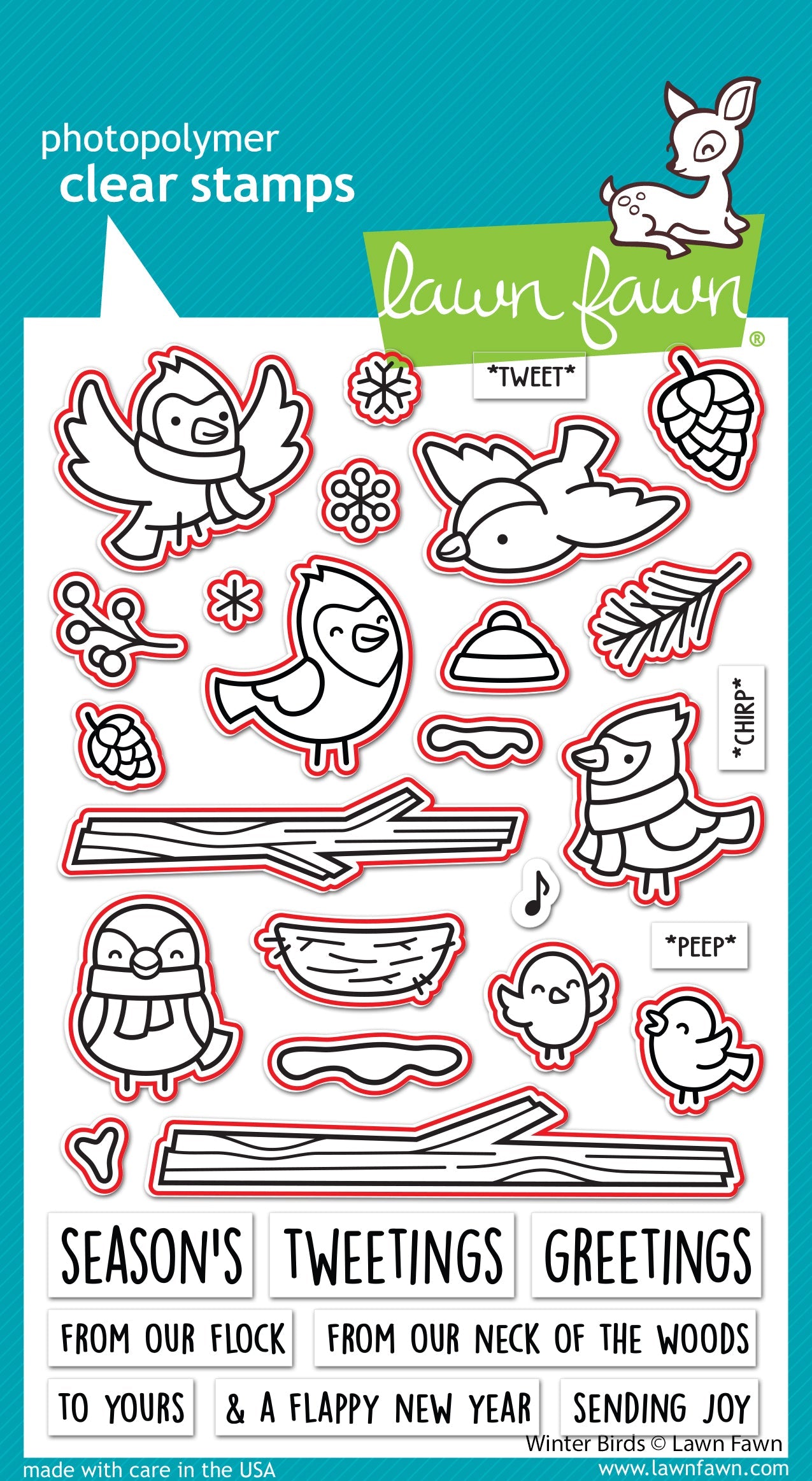 Lawn Fawn - Winter Birds Lawn Cuts