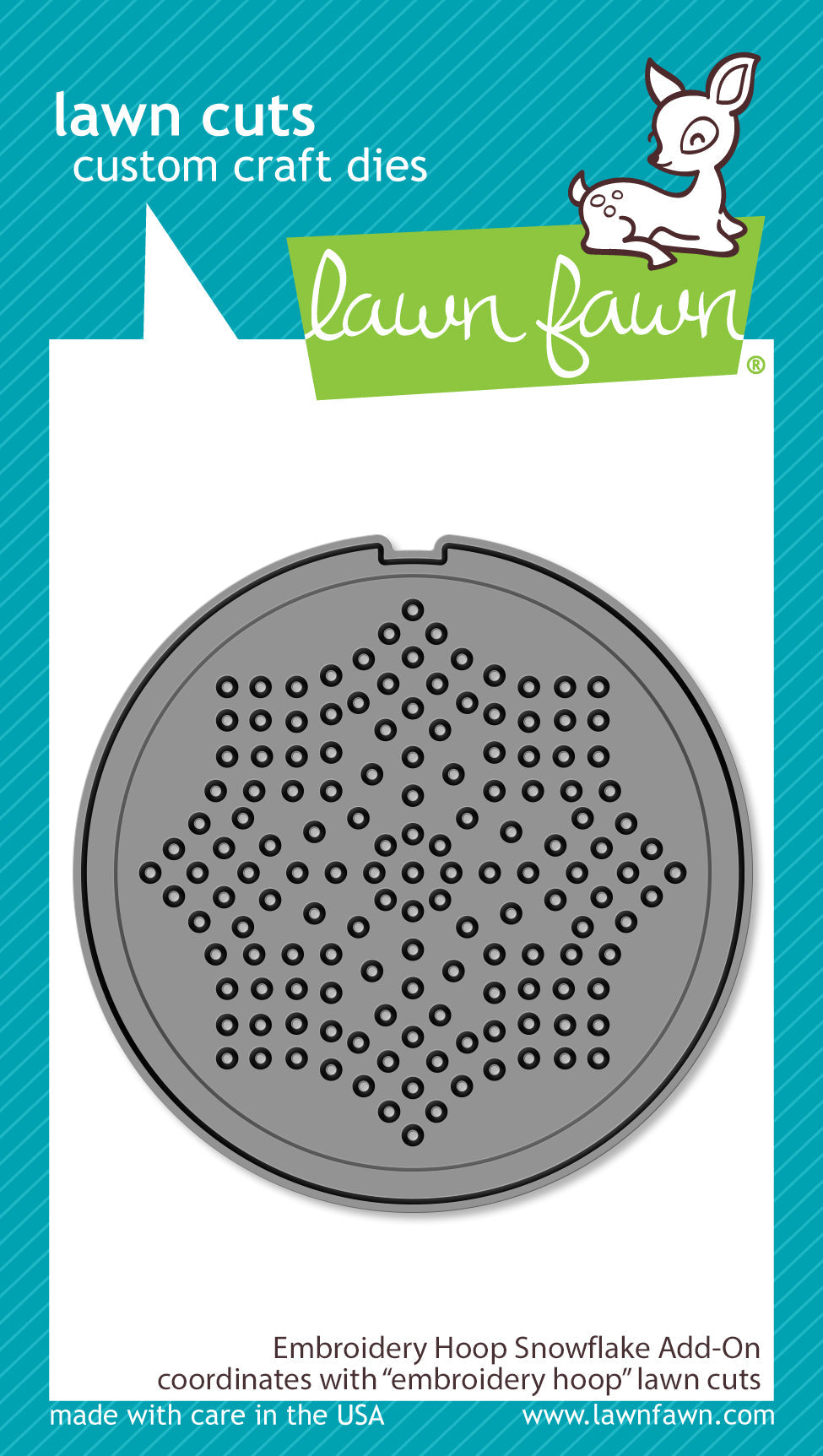 Lawn Fawn - Embroidery Hoop Snowflake Add-On