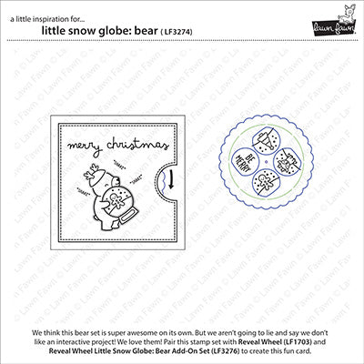 Lawn Fawn - Little Snow Globe: Bear
