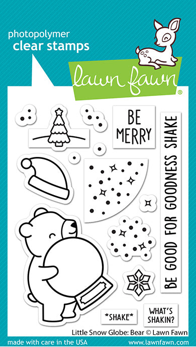 Lawn Fawn - Little Snow Globe: Bear