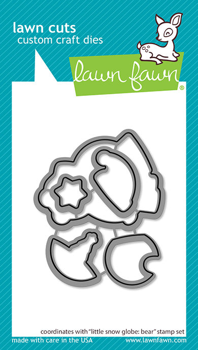 Lawn Fawn - Little Snow Globe: Bear - Lawn Cuts