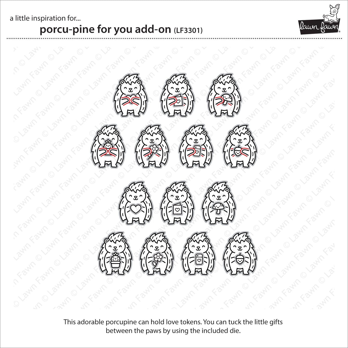 Lawn Fawn - Porcu-Pine For You Add-On