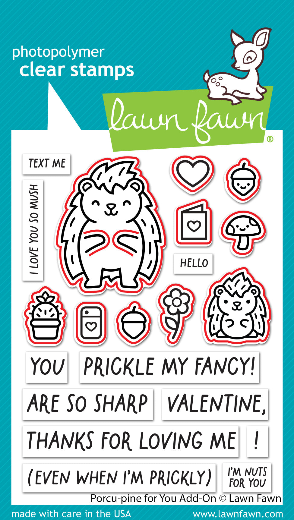 Lawn Fawn - Porcu-Pine For You Add-On Lawn Cuts