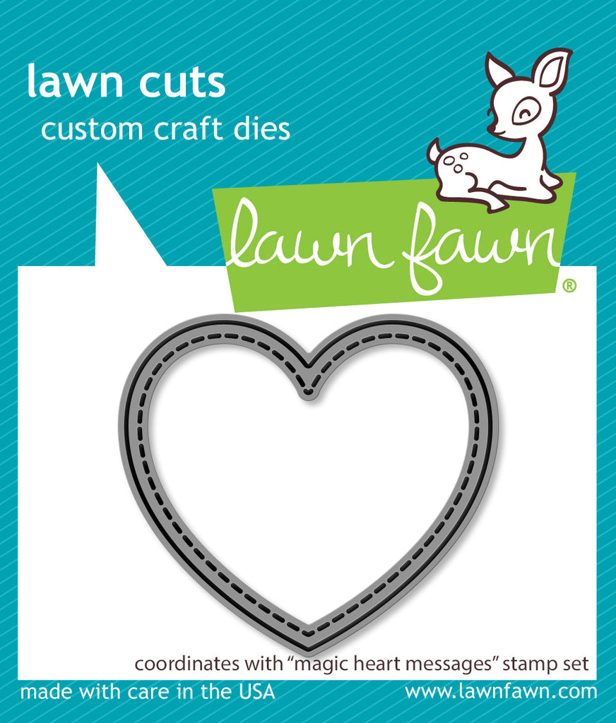 Lawn Fawn - Magic Heart Messages Lawn Cuts