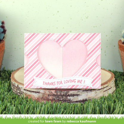 Lawn Fawn - Ta-Da! Diorama! Heart Window Add-On