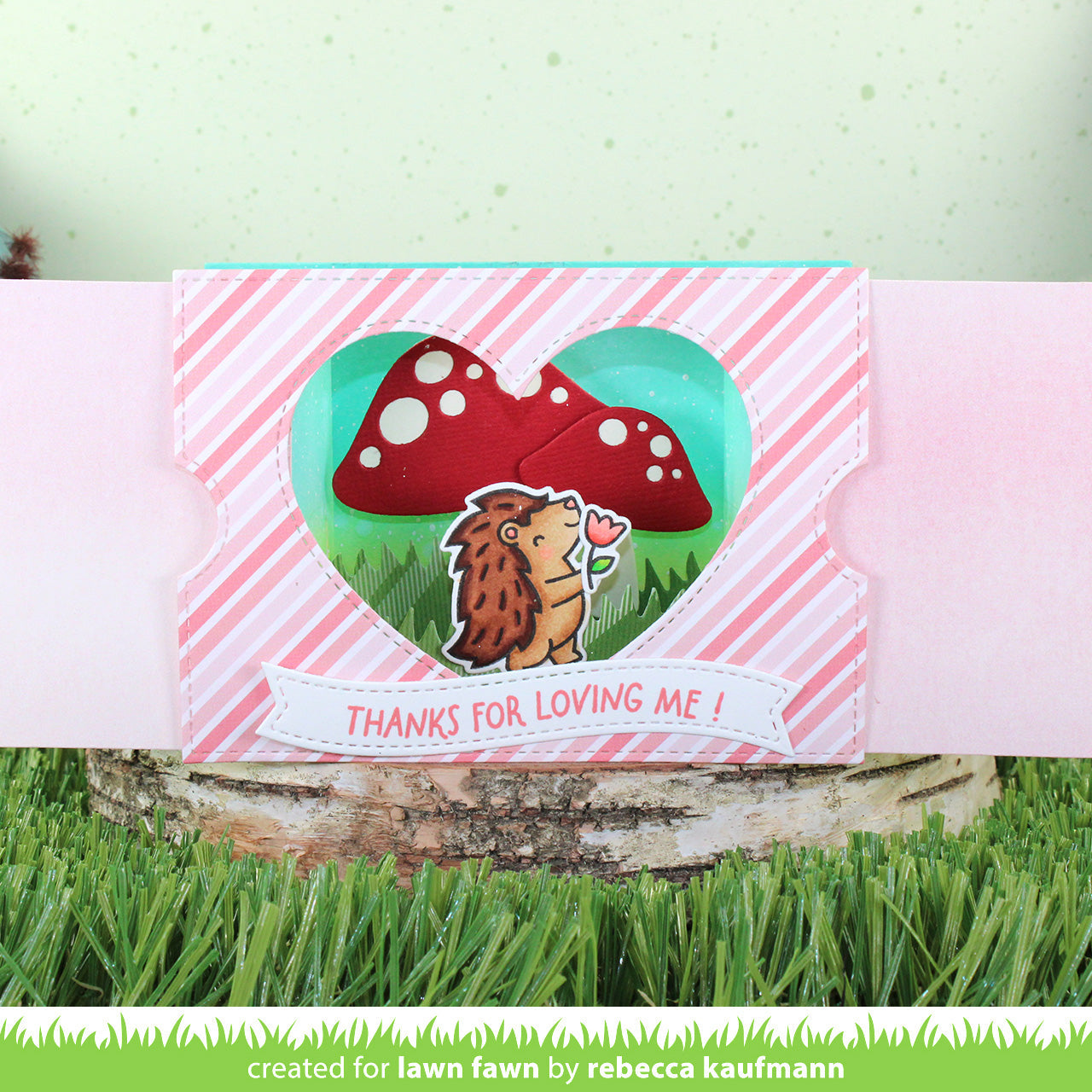 Lawn Fawn - Ta-Da! Diorama! Heart Window Add-On