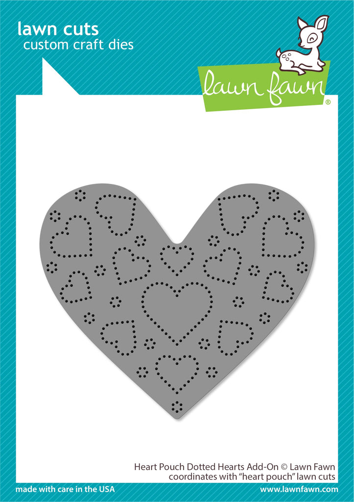 Lawn Fawn - Heart Pouch Dotted Hearts Add-On
