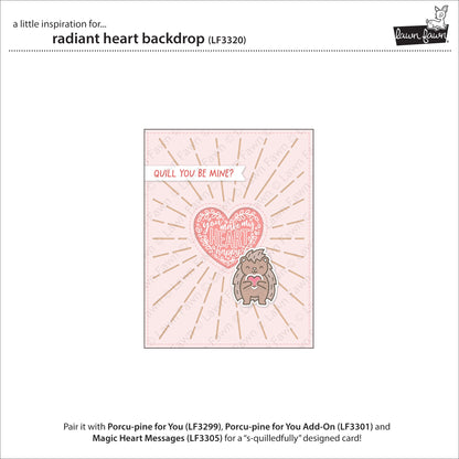 Lawn Fawn - Radiant Heart Backdrop