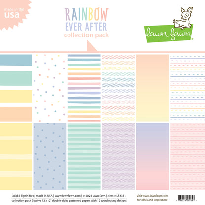 Lawn Fawn - Rainbow Ever After - Collection Pack 12x12"