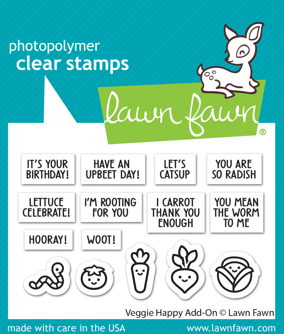 Lawn Fawn - Veggie Happy Add-On