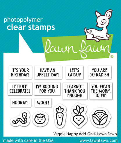 Lawn Fawn - Veggie Happy Add-On
